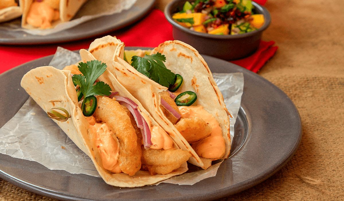 Tacos de camarón