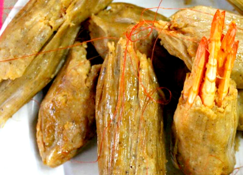 Tamales de camarón